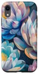 iPhone XR Lotus Flowers Oil Painting style Art Design Case