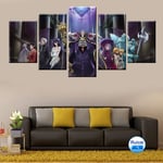 BJWQTY Frameless-Children Living In The Undead King Wall Canvas Picture Poster Canvas Painting Home Decoration Wall Art5 pieces_40X60_40X80_40X100Cm