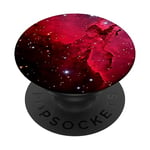 PopSockets Nébuleuse spatiale de la rouge et noire PopSockets PopGrip Interchangeable