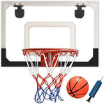 Nologo Mini Basketball Hoop 45x30cm, Hanging Basketball Stand for Children/youth, Home Indoor/Outdoor Wall-mounted Basketball Board BTZHY