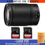 Nikon Z 85mm f/1.8 S + 2 SanDisk 32GB UHS-II 300 MB/s + Guide PDF ""20 TECHNIQUES POUR RÉUSSIR VOS PHOTOS