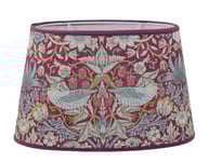 Strawberry thief skärmar plum oval William Morris (30cm)
