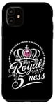 Coque pour iPhone 11 Her Royal 5ness, 5e anniversaire pour une fille de cinq ans