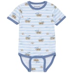 Minymo GOTS Kortärmad Baby Body Aop Skyway | Blå | 86 cm