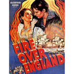 Wee Blue Coo Movie Film Fire Over England Elizabeth Armada Leigh Olivier Art Print Poster Wall Decor 12X16 Inch