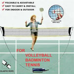 Portable Outdoor Foldable Badminton Tennis Volleyball Net Stand 60*20*20