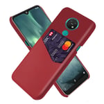 Bofink Nokia 7.2 skal med korthållare - Röd