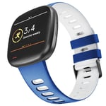 Twin Sport armbånd Fitbit Sense - Blå/hvit