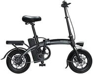 LAZNG Electric bicycle Folding Electric Bike - Portable and Easy to Store Lithium-Ion Battery and Silent Motor E-Bike Thumb Throttle with LCD Speed Display Max Speed 35 km/h Disc Brakes