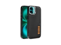 Cool Iphone 16 Plus Milano Case, Black Leatherette/Raised Edges/Wireless Charging 8434847076010