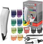 Remington Corded Hair Clipper ColourCut, White with Coloured Combs, HC5035