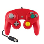 Manette pour Gamecube Filaire VORMOR NGC Contrôleur Compatible avec Gamecube Nintendo Wii - Rouge