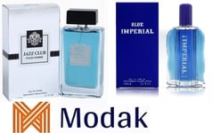 Modak 2 Pack Mens Perfume Blue Imperial, Jazz Club  EDT 100ml