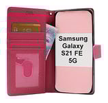 New Standcase Wallet Samsung Galaxy S21 FE 5G (SM-G990B) (Hotpink)