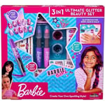 Cra-Z-Art 34072 Barbie 3 in 1 Ultimate Beauty Set Nail Art, Glitter Tattoos, Hai
