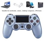HALASHAO PS4 Controller Camouflage, PS4 Controller for Playstation 4, PS4 Wireless Bluetooth Game Controller Joystick Gmaepad with high precision touchpad,Light Blue,snowflake