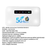 Repeteur de signal,Hotmodelts WiFi mobiles sans fil de poche,carte SIM,Internet illimité pour l'extérieur,routeur - H30 White 4G