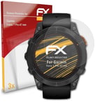 atFoliX 3x Screen Protection Film for Garmin Fenix 7 Pro 47 mm matt&shockproof
