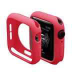 Coque de Montre Souple en TPU Souple de 41 mm Compatible avec Apple Watch Series 4/5/6/SE, Protection complète, résistante aux Rayures, Ultra Fine en TPU pour iWatch Rouge