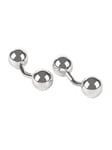 Manschettknappar silver klot