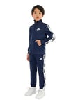 Nike Kids Boys Logo Full Zip Tricot Tracksuit - Navy, Navy, Size 2-3 Years