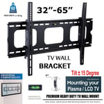 TV Wall Bracket Mount Tilt For 32 36 40 50 55 60 Up to 65 Inch Universal Fit