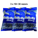 Gillette Blue II Disposable Razors – 3 x 10 Pack