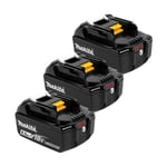 Makita BL1860B 18v 6Ah Battery Triple Pack (3x6Ah)