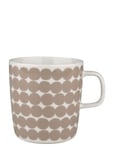 Oiva/Räsymatto Mug 4 Dl *Villkorat Erbjudande Home Tableware Cups & Mugs Coffee Beige Marimekko