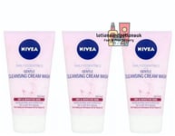 3 X Nivea Gentle Cream Wash With natural Almond Oil 150ml