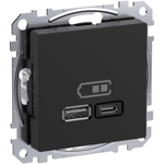 USB Laddstation Exxact Infälld A+C 45W Schneider Electric
