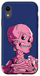 Coque pour iPhone XR Van Gogh Line Art, Tête de squelette