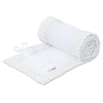 babybay Comfort Comfort Nätnäste som passar modellerna Maxi, Boxspring och Plus, vita glitterstjärnor silver