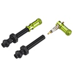 Granite Juicy Nipple Tubeless Valves - Green / 60mm Valve