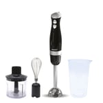 Daewoo 700W Black and Silver Hand Blender Set with Whisk Chopper & Jug 700W