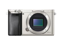 Sony ILCE6000S Compact System Camera Body (Fast Auto Focus, 24.3 MP, Electronic View Finder, Wi-Fi and NFC) - Silver
