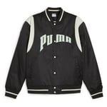 PUMA Jacka Team Varsity - Svart/vit, storlek Large