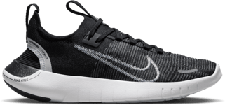 Nike W Nike Free Run Flyknit Juoksukengät BLACK/WHITE