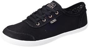 Skechers BOBS Women's 33492W Sneaker, Black, 5 Wide