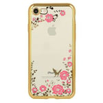 Mobilskal iPhone X/XS Flower Gold