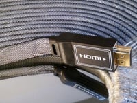 Cable HDMI 1.4 Plat Full HD 3D, Couleur: Noir, Longueur: 10m