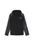 Puma Mens Running Favorite All Over Print Woven Jacket - Black, Black, Size S, Men