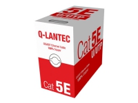 Q-LANTEC - Samlet kabel - 305 m - UTP - CAT 5e - IEEE 802.3af - lysegrå
