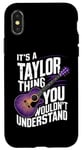 iPhone X/XS It's a Taylor Thing First Name Personalized Groovy Birthday Case