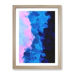 Force Of The Elements Abstract Framed Print for Living Room Bedroom Home Office Décor, Wall Art Picture Ready to Hang, Oak A2 Frame (64 x 46 cm)
