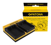 Patona Dual Lader for Nikon EN-EL8 CoolPix P1 P2 S1 S2 S3 S5 S6 S7 S7c S9 inkl. Micro-USB 15060191539