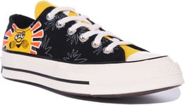 Converse 172825C Chuck 70 Unisex Sunny Floral Trainers In Black UK Size 3 - 8