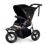 Out n About nipper single V5 pushchair Summit Black basket & Raincover 0m-22kg