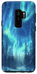 Galaxy S9+ Aurora Borealis Hiking Outdoor Hunting Forest Case