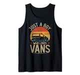 Vintage Vans, Just A Boy Who Loves Vans Boys kids Men's Tank Top